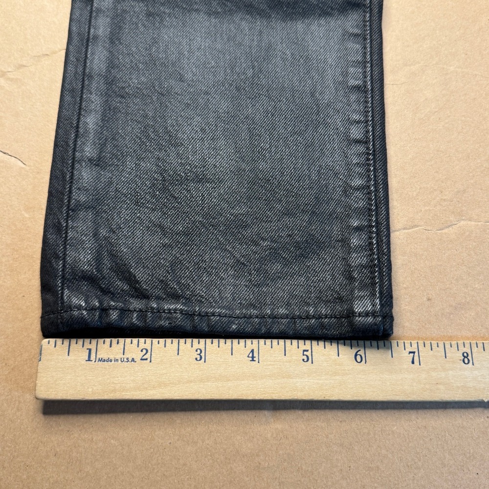 Levi's Premium 501 '54 Jeans W28 L32 Black Coated Wax Straight Leg Denim - Picture 12 of 12
